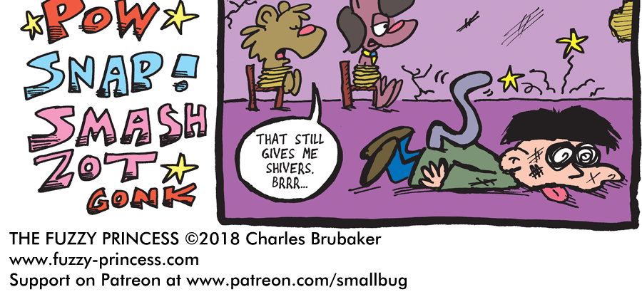 The Fuzzy Princess - Episode 260, Page 1: 2018-05-16-Slippery Tail